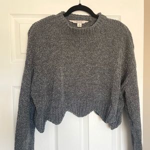 Crop sweater long sleeve